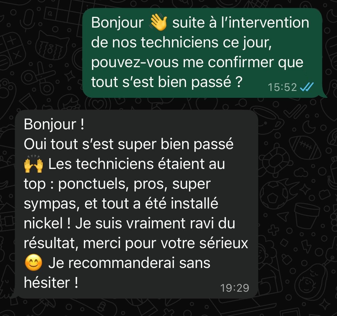 Client satisfait d'un dépannage de climatisation à Marseille